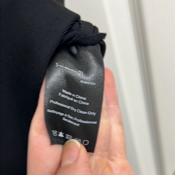 Aritzia Babaton Alice Strapless Tube Top Blouse Side Slit | Size XS Black - Picture 7 of 12